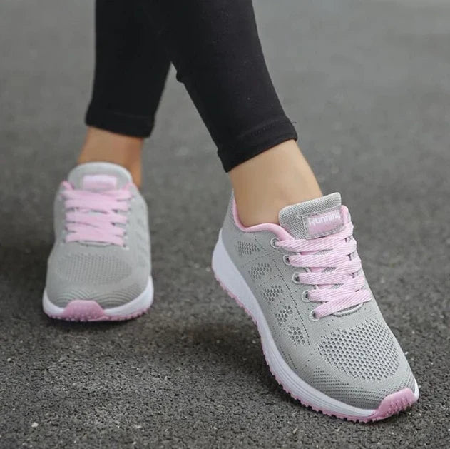 Women's Mesh Lace-Up Athletic Sneakers