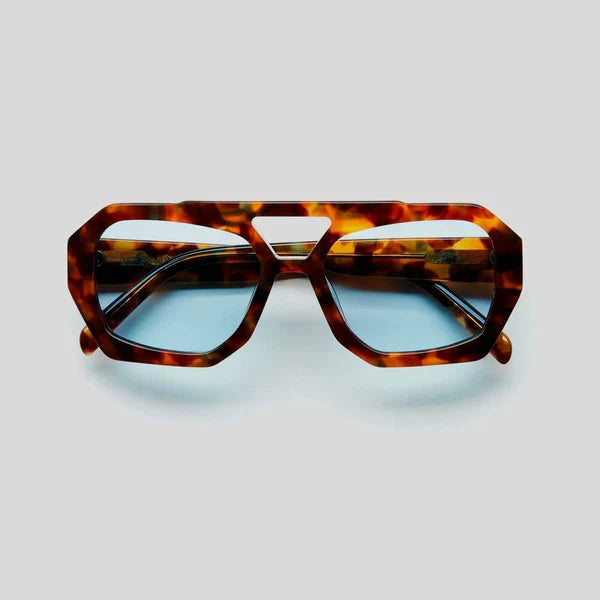 Women's Sunglasses Oversized Geometric Tortoiseshell Frame Gradient