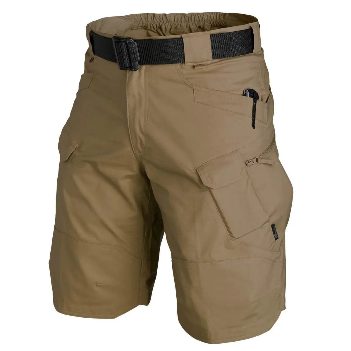 Men's Multi-Pocket Tactical Cargo Shorts with Belt