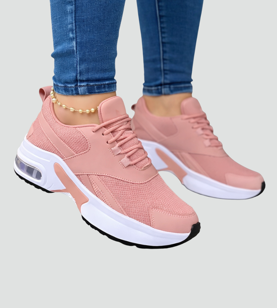 Women's Orthopedic Lace-Up Air Cushioned Sneakers