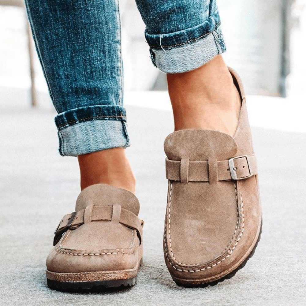 Women's Clogs Buckle Strap Platform