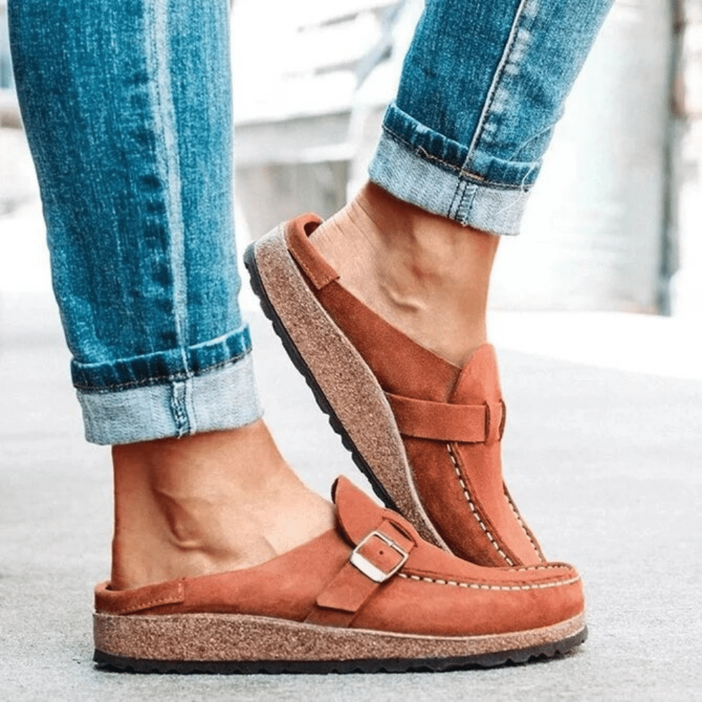 Women's Clogs Buckle Strap Platform
