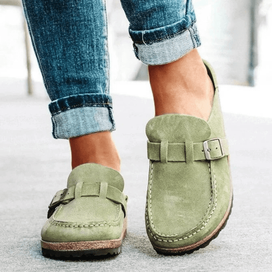 Women's Clogs Buckle Strap Platform