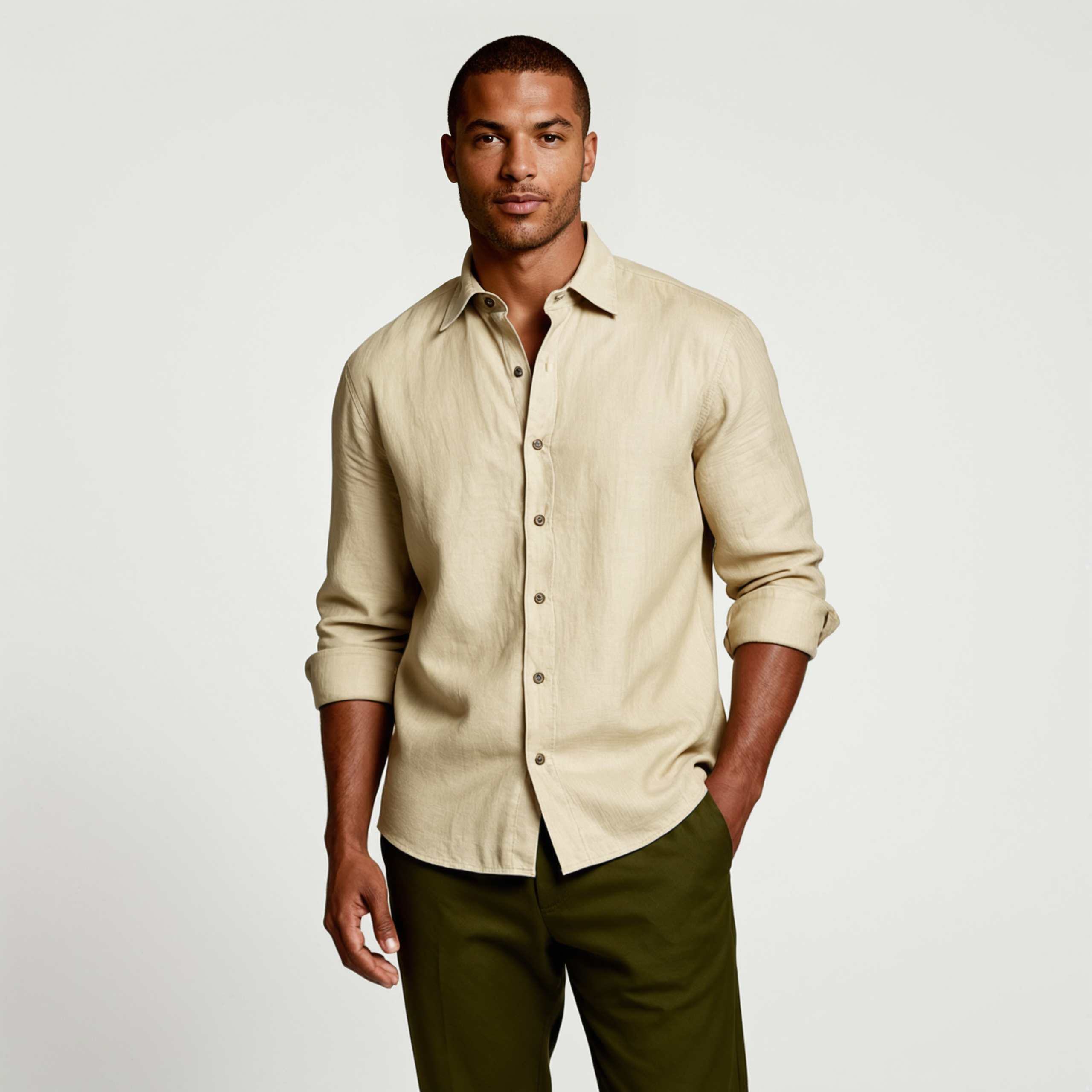 Men's Linen Shirt Relaxed Fit