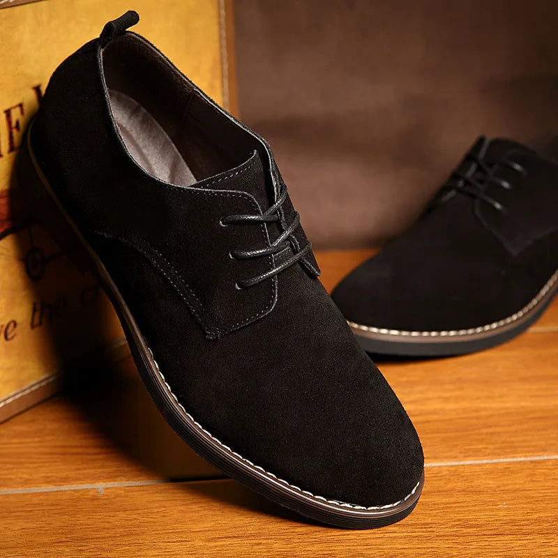 Men’s Oxford Shoes – Refined Suede Lace-Up with Timeless Silhouette