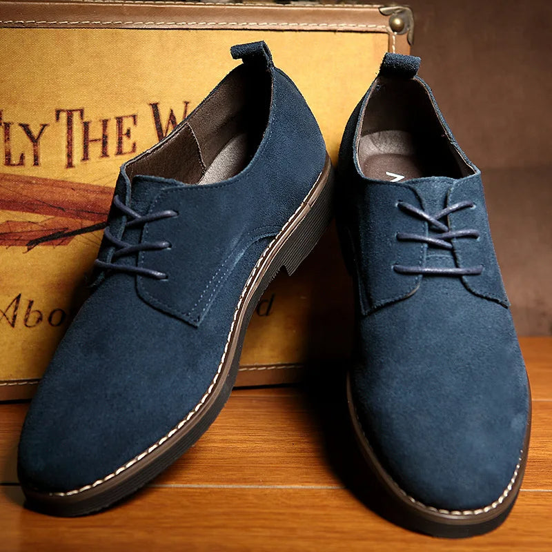 Men’s Oxford Shoes – Refined Suede Lace-Up with Timeless Silhouette