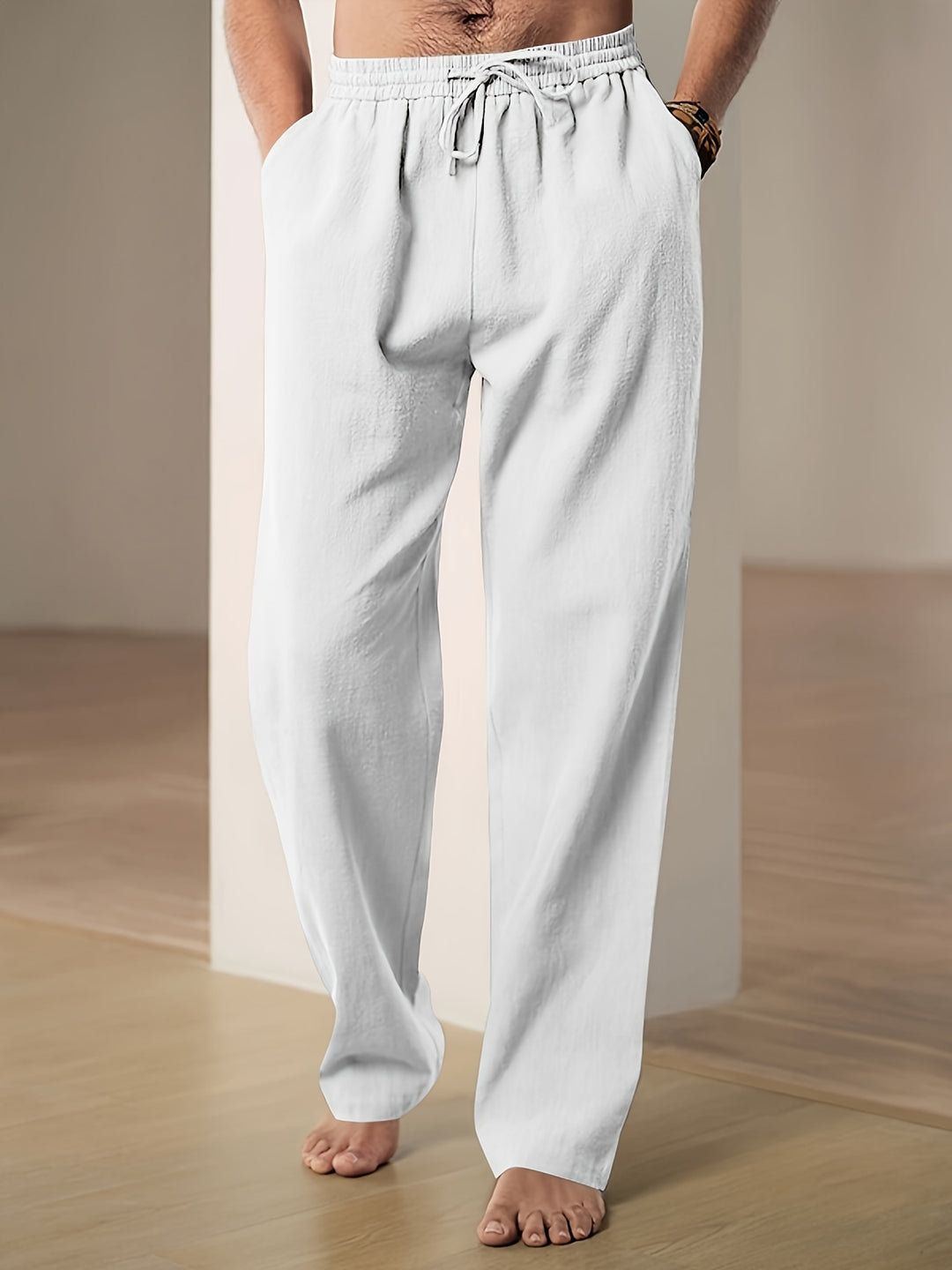 Men’s Casual Loose-Fit Trousers – Relaxed Silhouette for Everyday Comfort