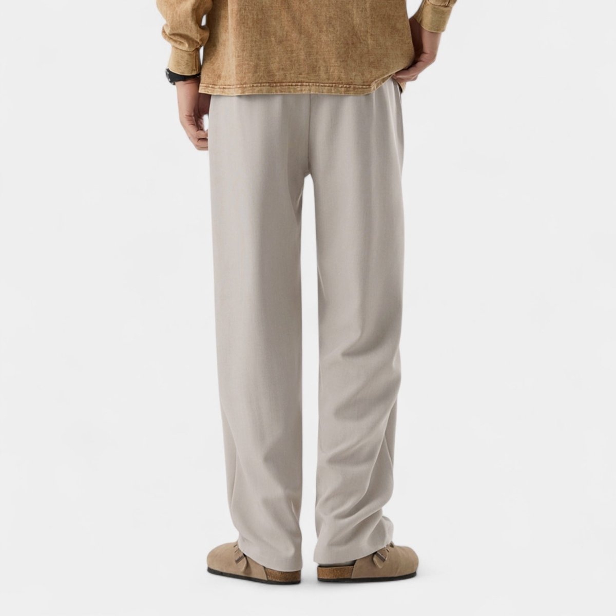 Men’s Casual Loose - Fit Pants with Relaxed Straight - Leg Silhouette for Everyday Wear