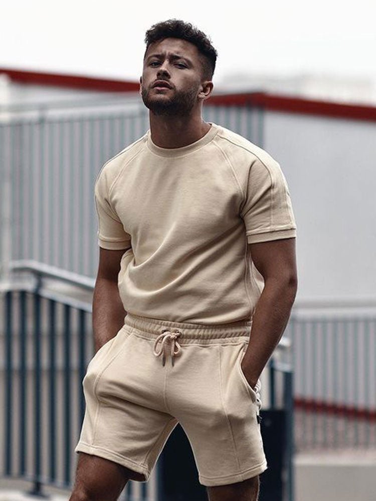 Men’s Casual Summer Co - Ord Set – Relaxed Fit T-Shirt and Shorts Ensemble