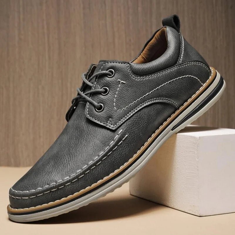 Men's Leather Oxford Lace - Up Shoes