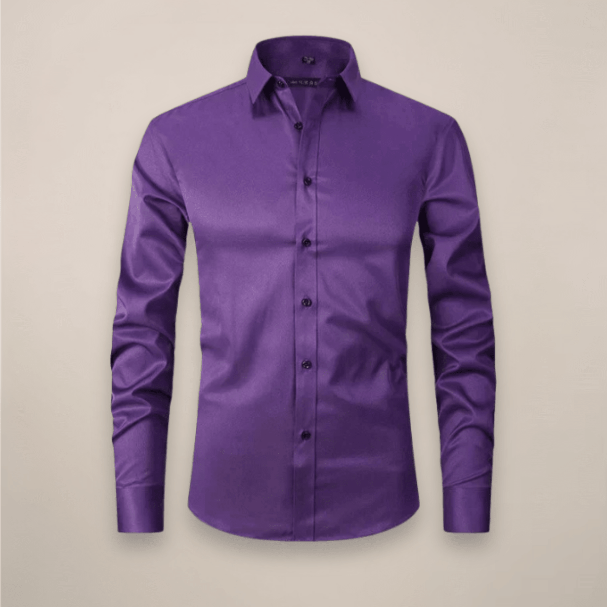 Men’s Long Sleeve Button - Up Shirt with Chest Pocket and Classic Collar