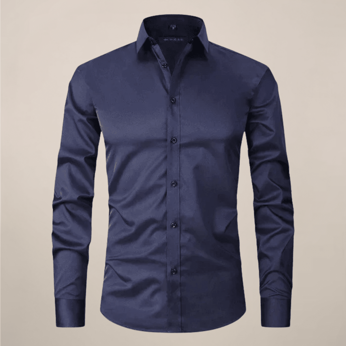 Men’s Long Sleeve Button - Up Shirt with Chest Pocket and Classic Collar