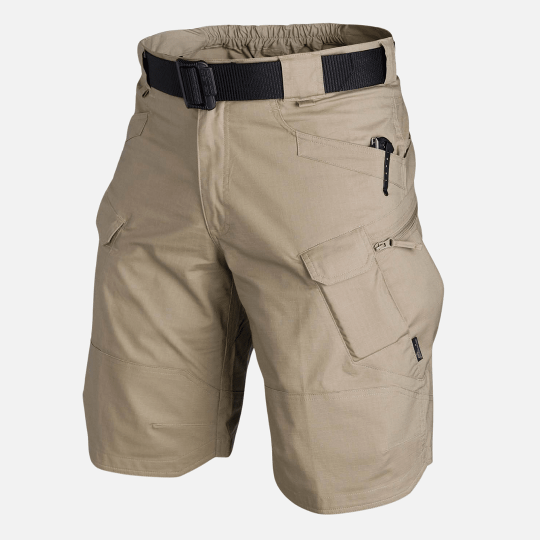 Men's Multi - Pocket Tactical Cargo Shorts with Belt
