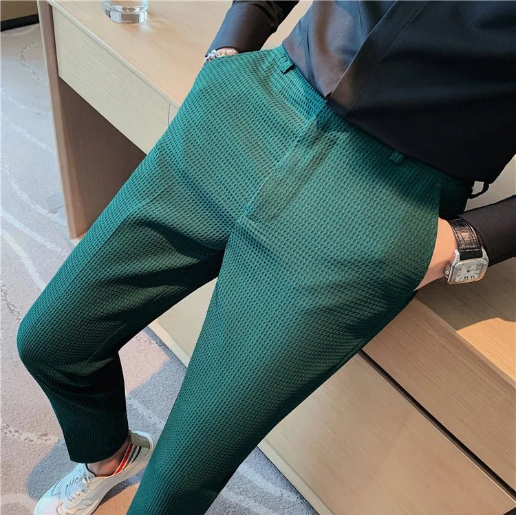 Men’s Slim Business Casual Trousers – Refined Tailored Fit for Smart Styling