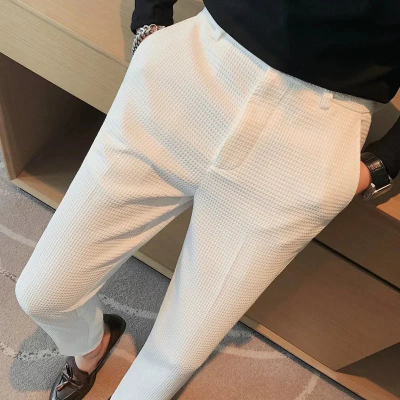 Men’s Slim Business Casual Trousers – Refined Tailored Fit for Smart Styling