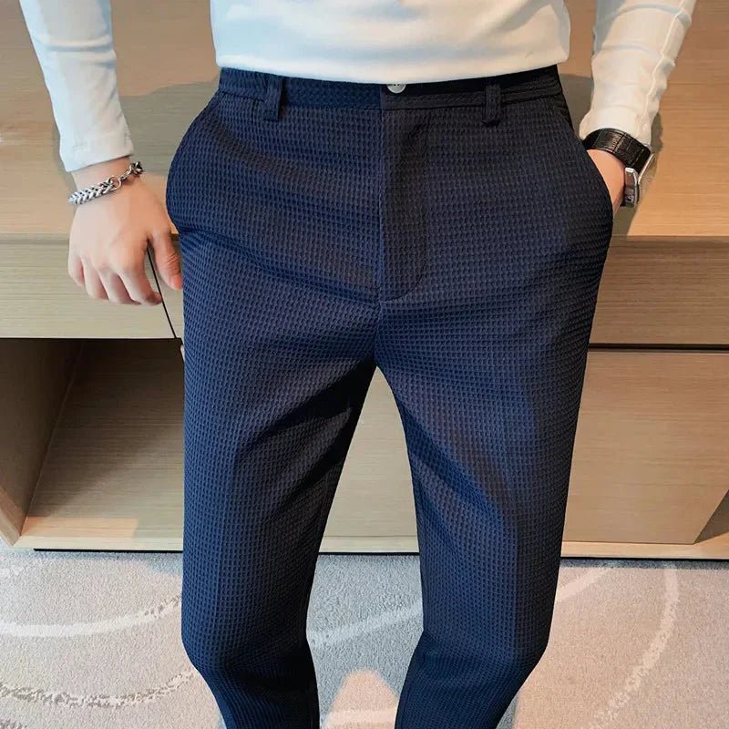 Men’s Slim Business Casual Trousers – Refined Tailored Fit for Smart Styling