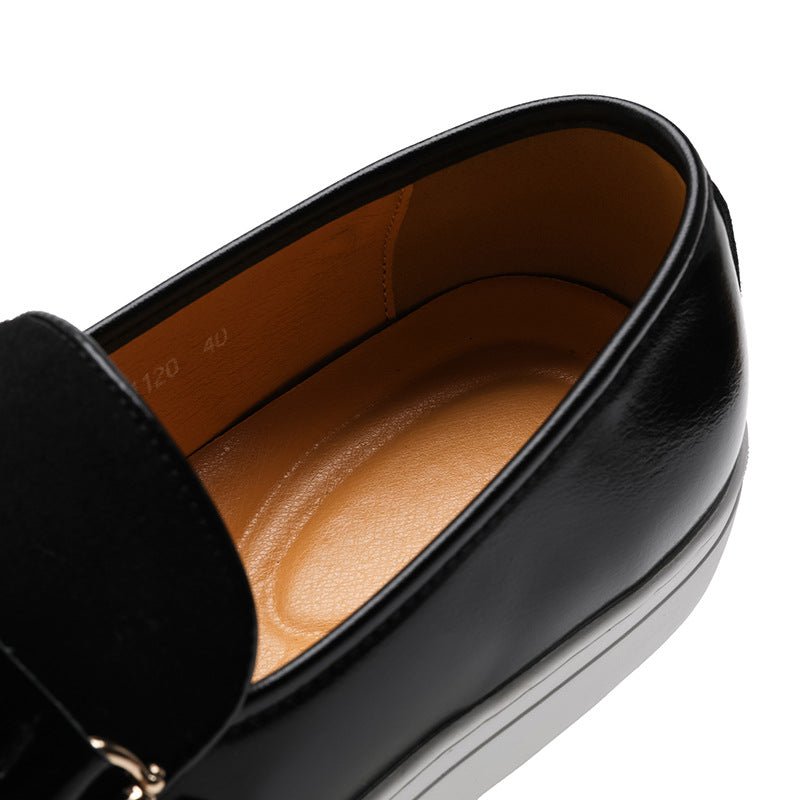 Men’s Slip - On Loafer Sneakers with Strap Detail and Two - Tone Upper