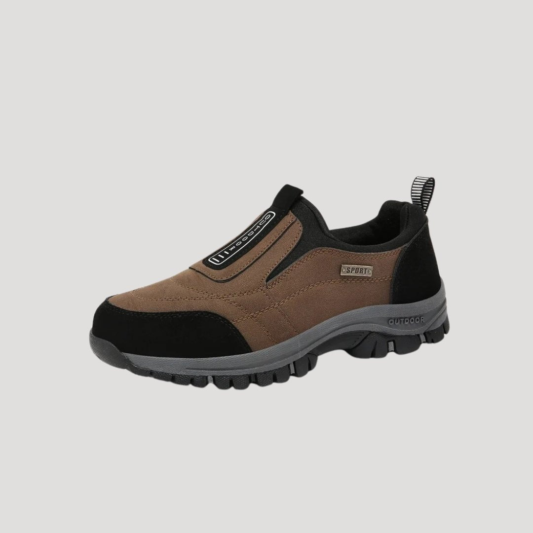 Men’s Slip - On Low - Top Shoes with Elastic Side Panels and Textured Sole