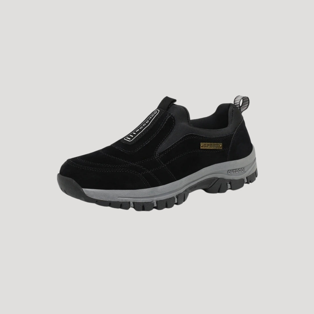 Men’s Slip - On Low - Top Shoes with Elastic Side Panels and Textured Sole