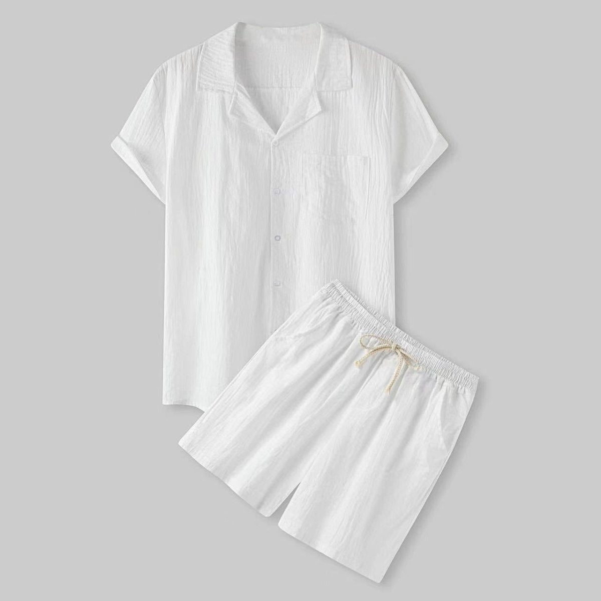 Men’s Summer Co - Ord Set – Lightweight Shirt and Shorts for Effortless Warm - Weather Style