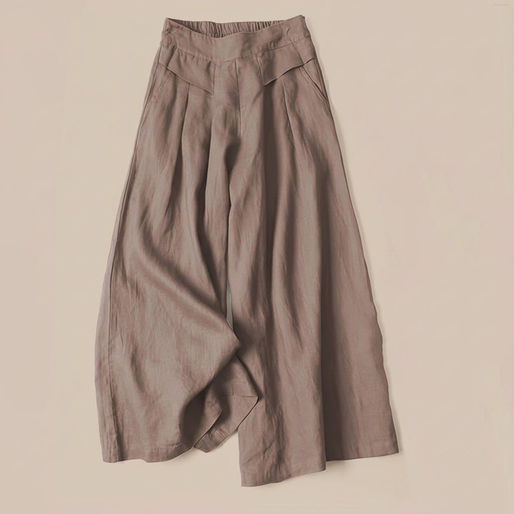 Women’s High - Waist Wide Leg Trousers with Pockets – Relaxed Everyday Silhouette