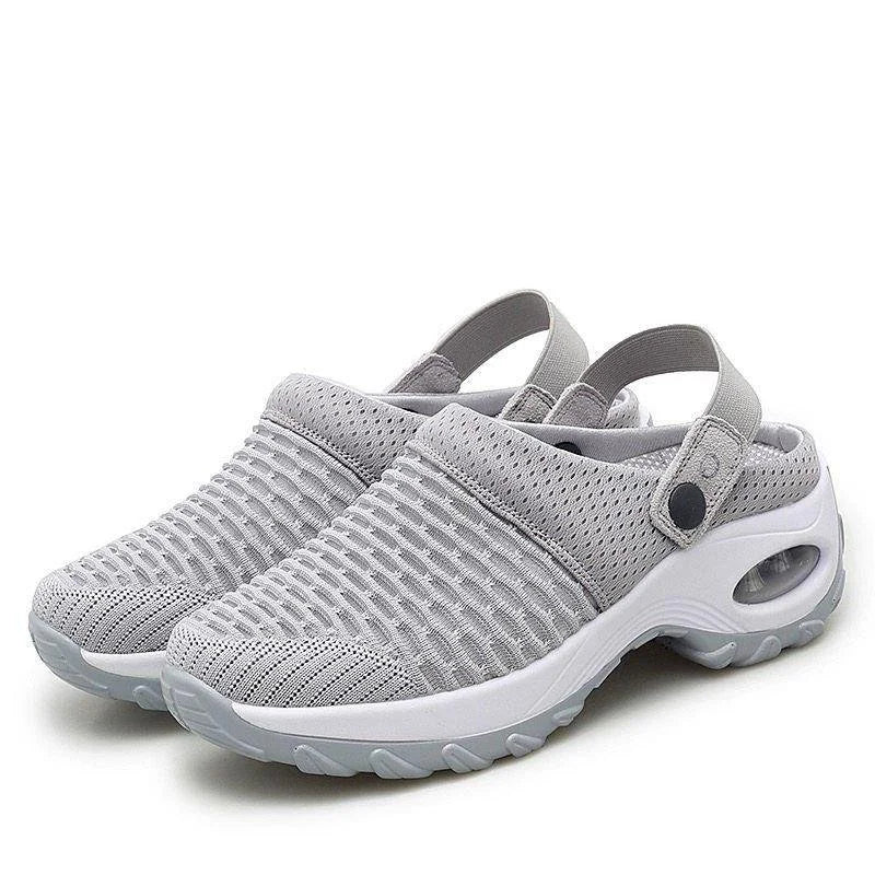 Women's Orthopedic Knit Mesh Slip-On Platform Sandals