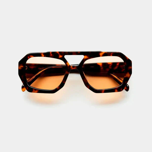 Women's Sunglasses Oversized Geometric Tortoiseshell Frame Gradient