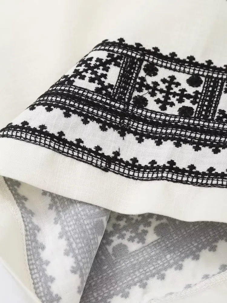 Women’s Vintage-Inspired Bohemian Wide-Leg Pants