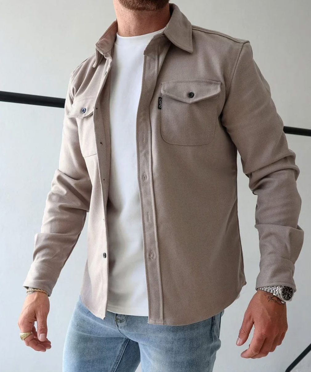 Men’s Casual Overshirt Jacket – Tailored Utility Style