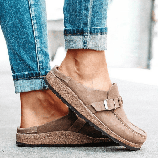Women's Clogs Buckle Strap Platform