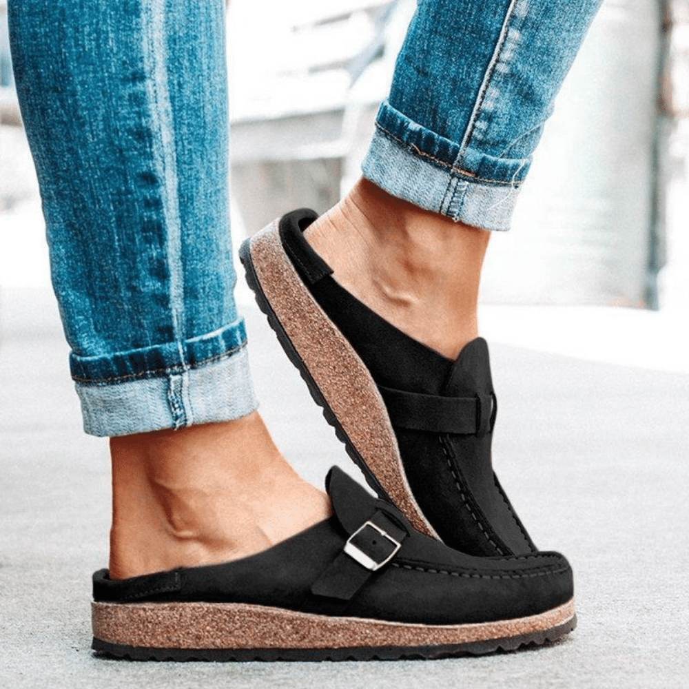 Women's Clogs Buckle Strap Platform