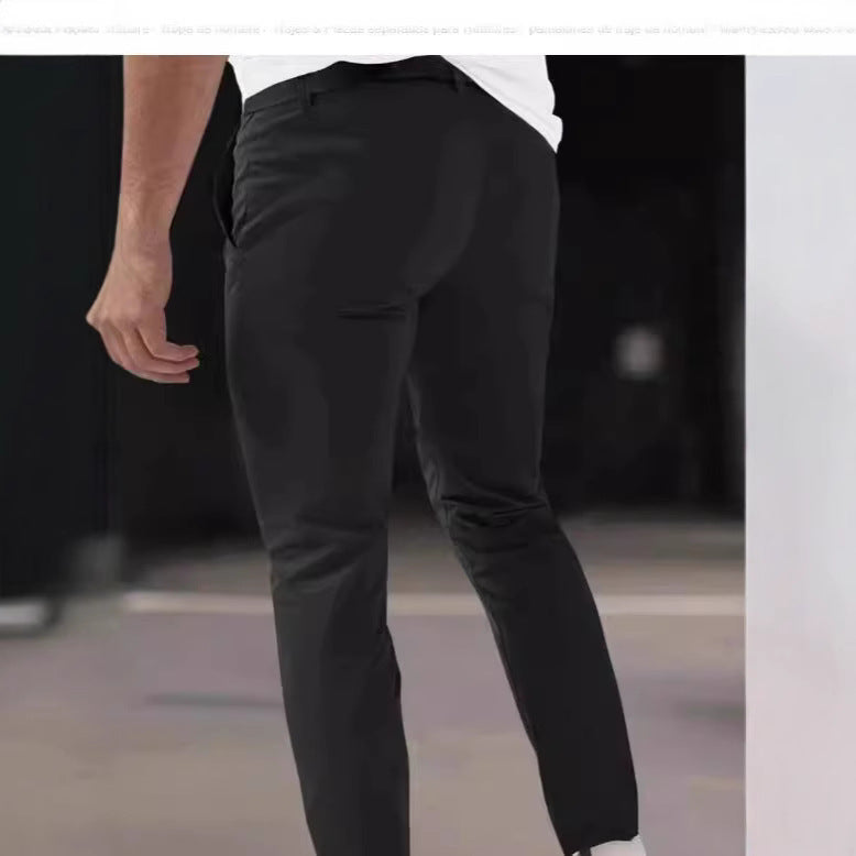 Men's Chinos Pleated Front Tapered Fit Ankle Length
