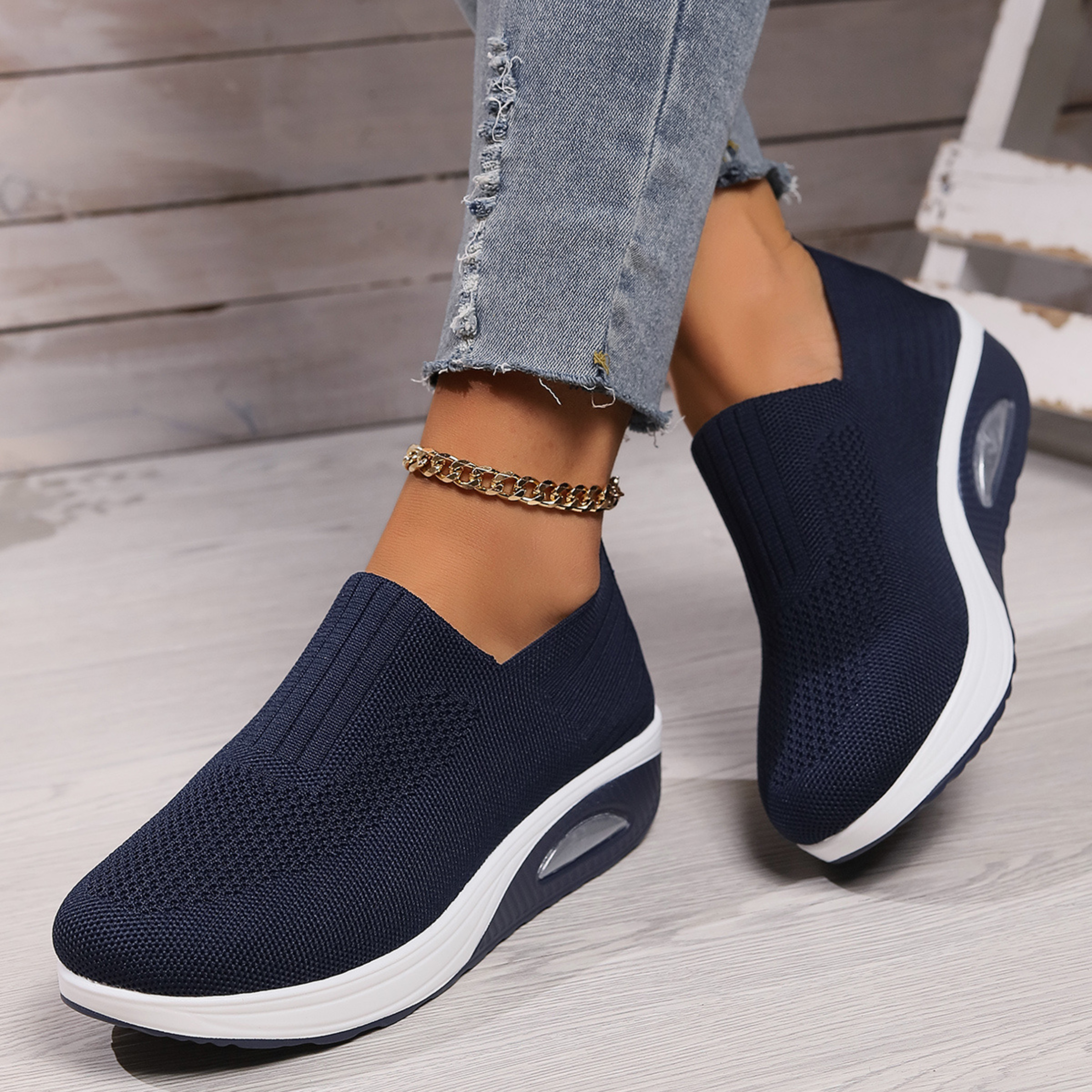 Women's Orthopedic Sneakers Platform Slip-On
