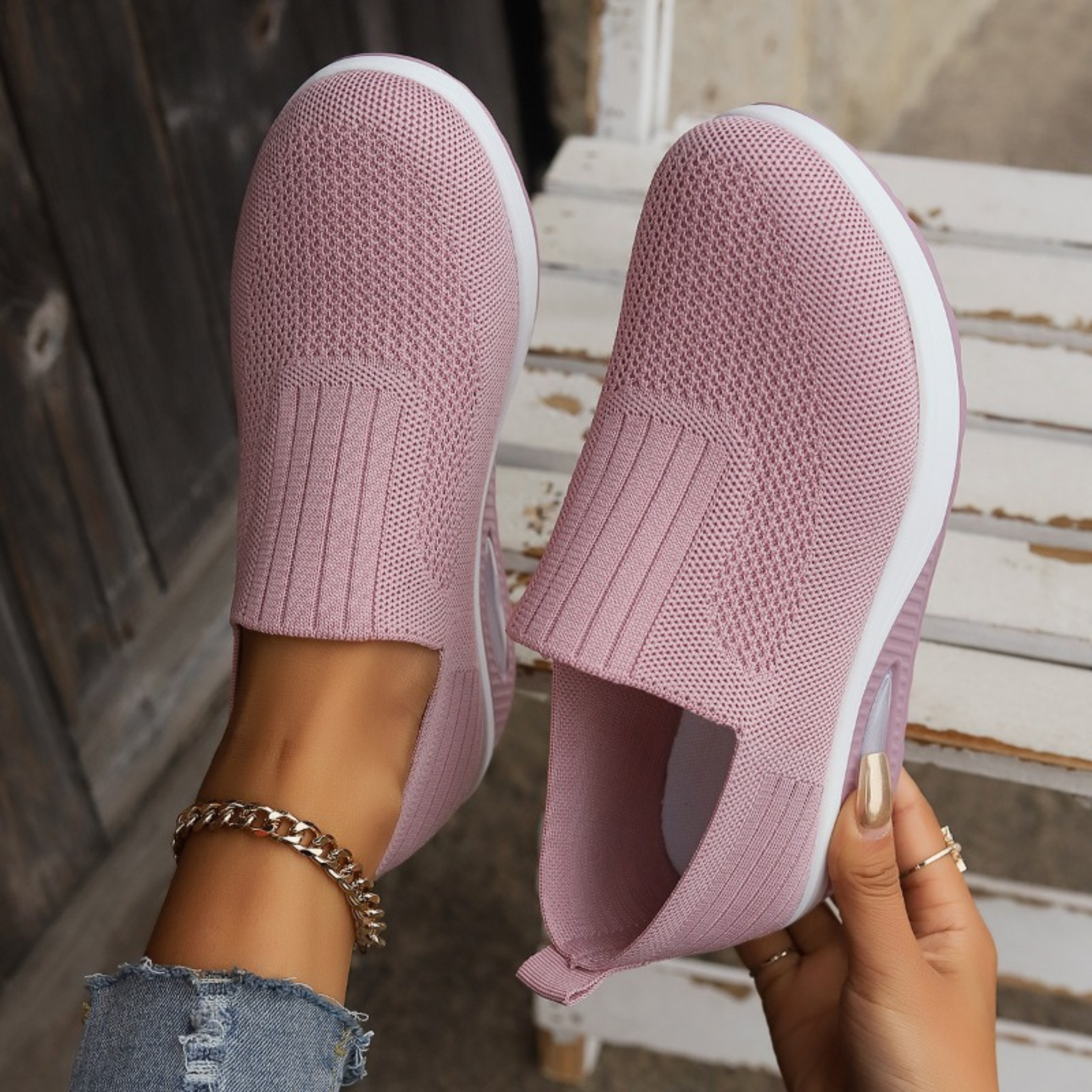 Women's Orthopedic Sneakers Platform Slip-On