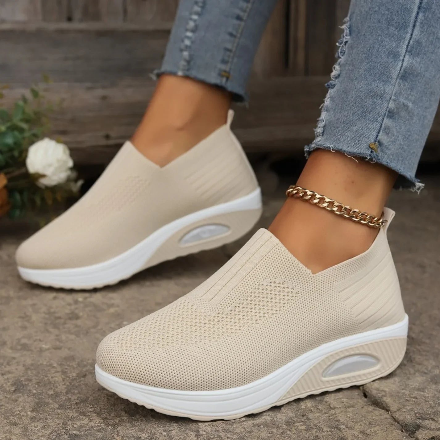 Women's Orthopedic Sneakers Platform Slip-On