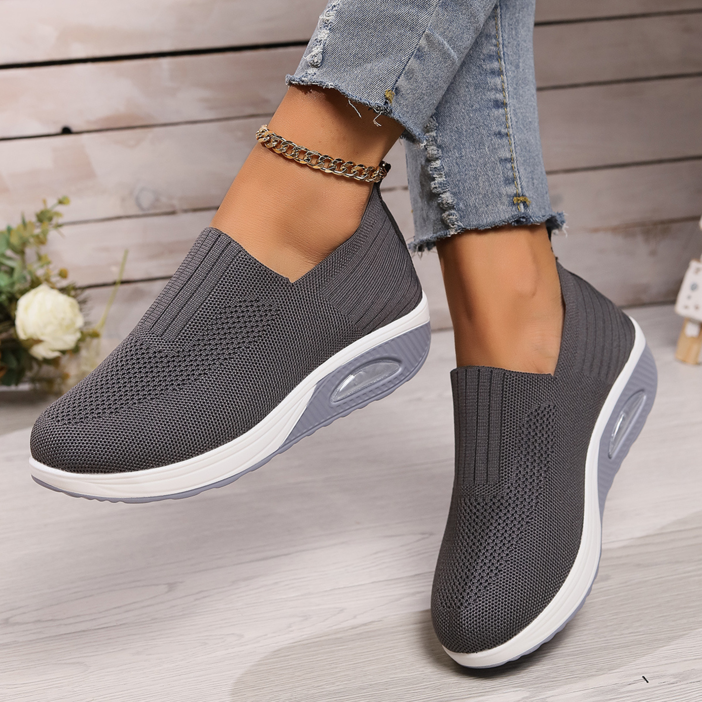 Women's Orthopedic Sneakers Platform Slip-On