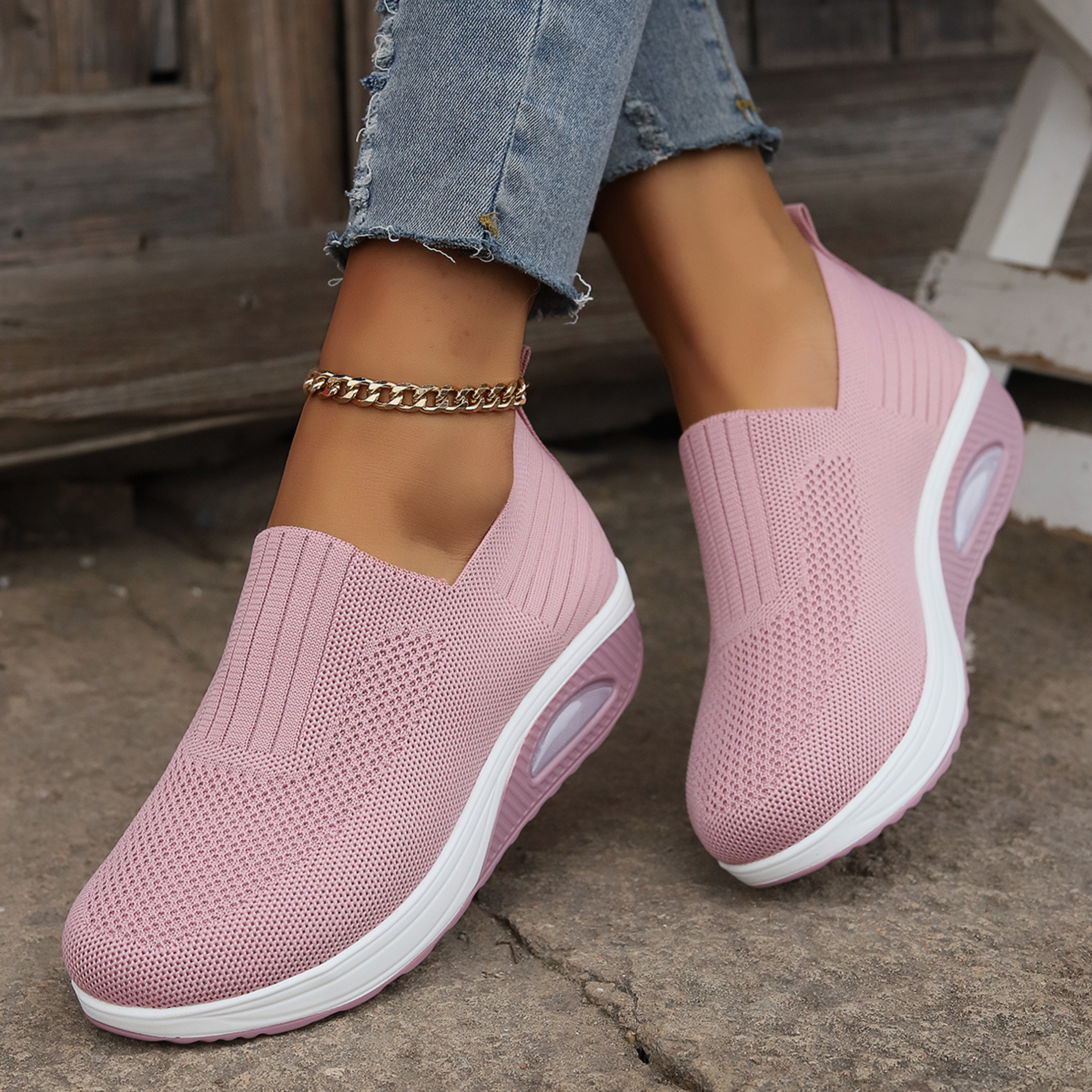 Women's Orthopedic Sneakers Platform Slip-On