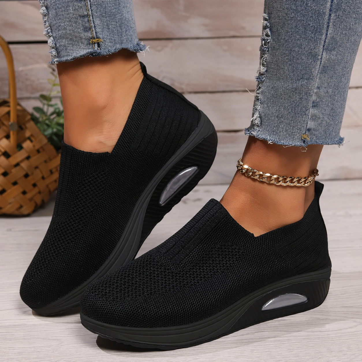 Women's Orthopedic Sneakers Platform Slip-On