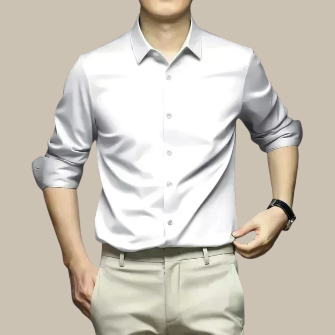 Men’s Refined Long Sleeve Shirt – Tailored Casual Elegance for Day to Evening