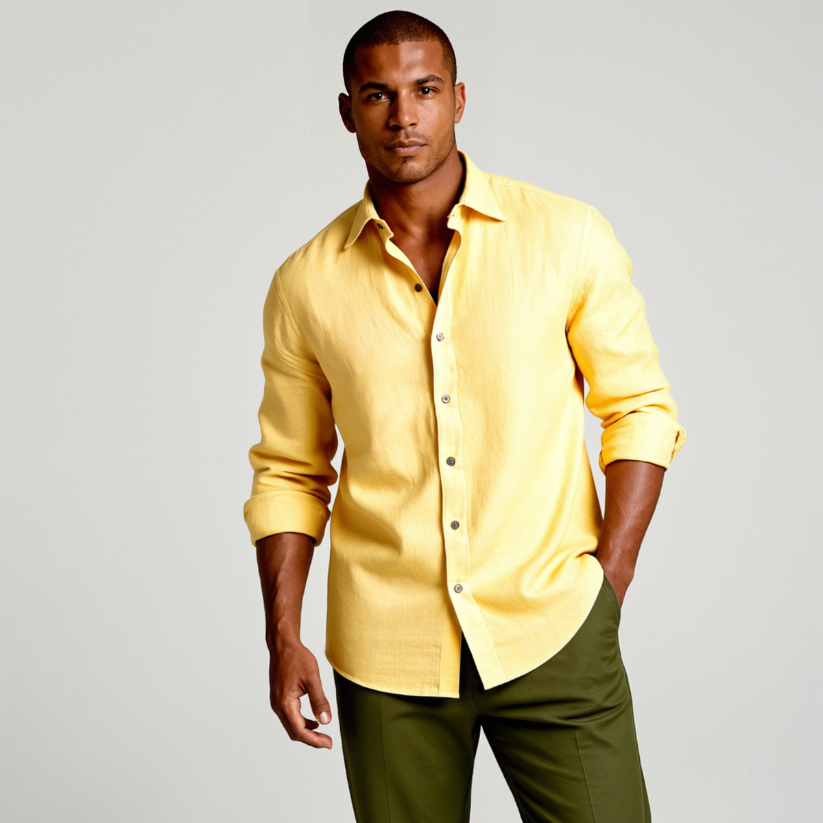 Men's Linen Shirt Relaxed Fit