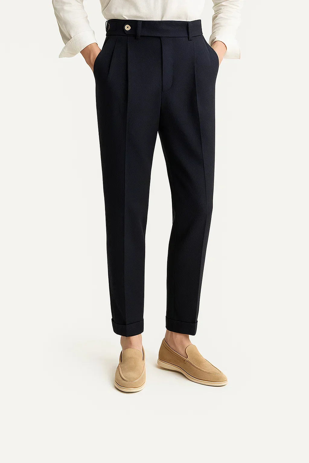 Men's Linen Trousers Cropped