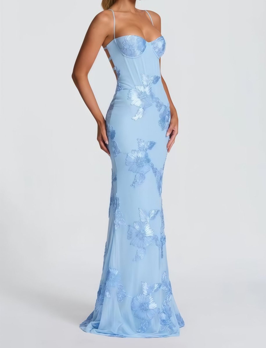 Women's Floral Maxi Dress Sweetheart