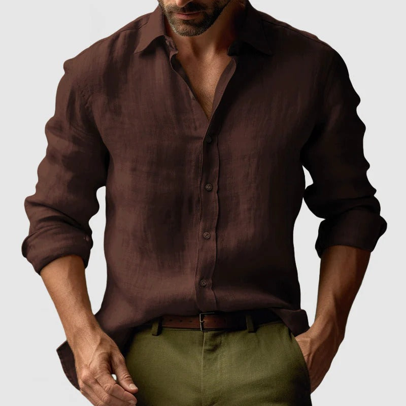 Men's Linen Shirt Relaxed Fit