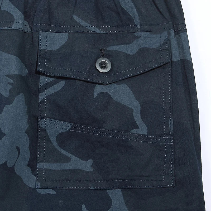 Men's Camouflage Cargo Pants with Side Pockets