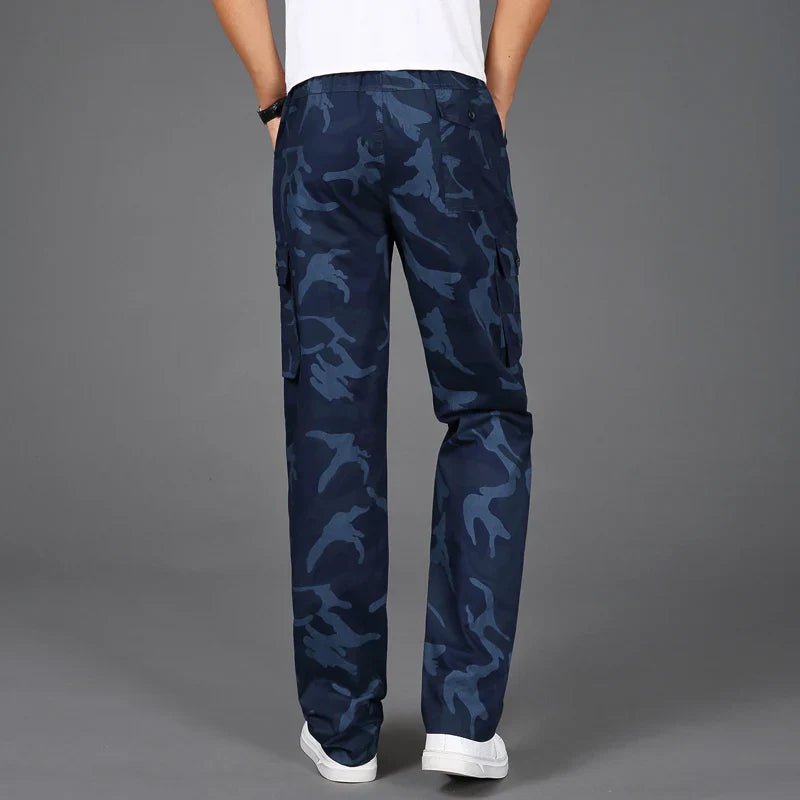 Men's Camouflage Cargo Pants with Side Pockets