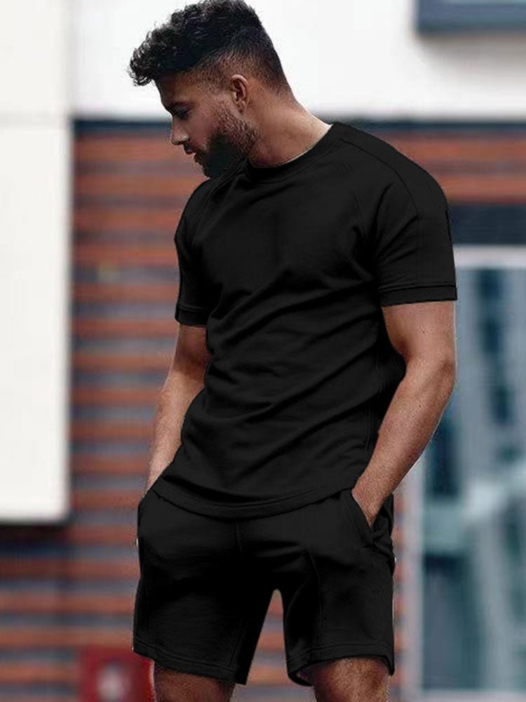 Men’s Casual Summer Co - Ord Set – Relaxed Fit T-Shirt and Shorts Ensemble