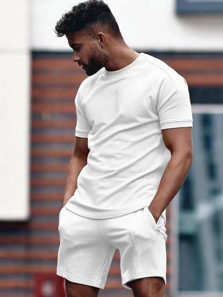 Men’s Casual Summer Co - Ord Set – Relaxed Fit T-Shirt and Shorts Ensemble