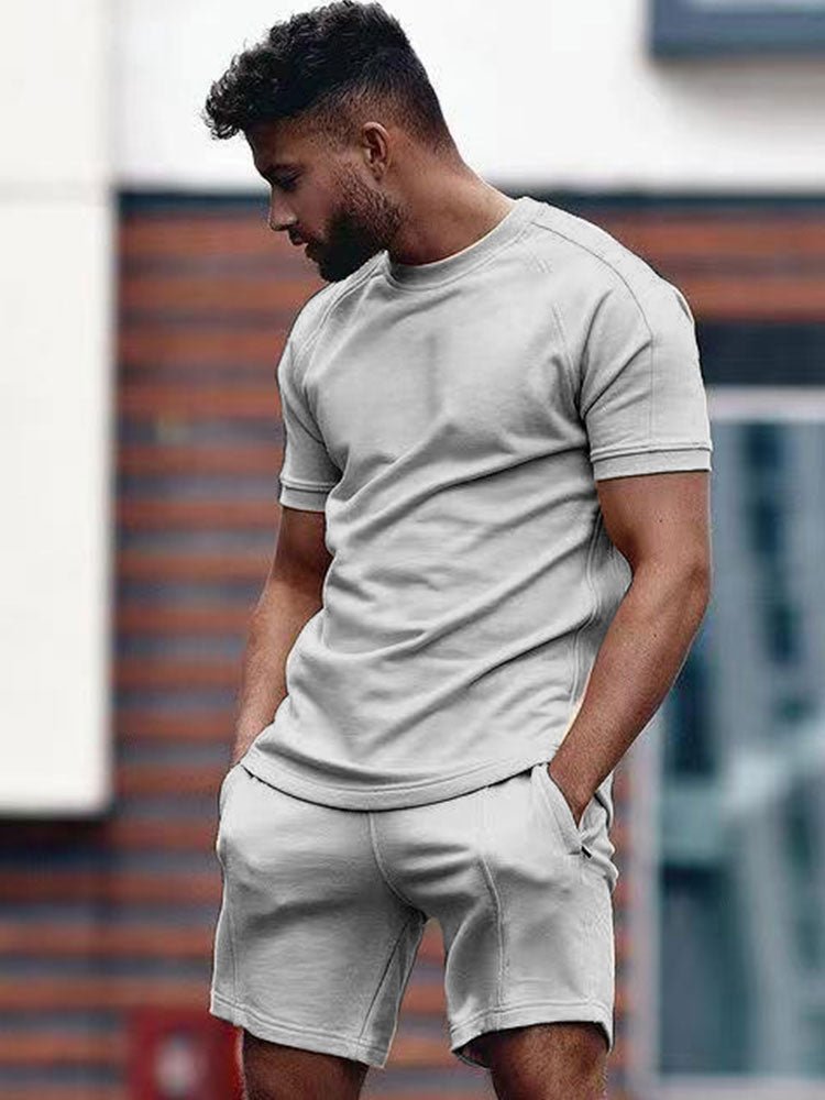 Men’s Casual Summer Co - Ord Set – Relaxed Fit T-Shirt and Shorts Ensemble