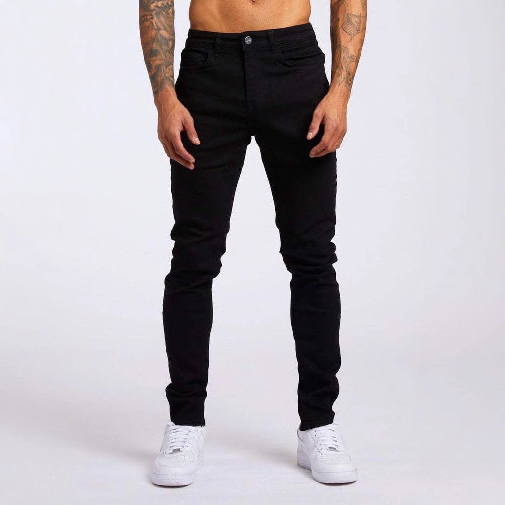 Men’s Denim Jeans Slim Fit with Button Closure and Five Pocket Design