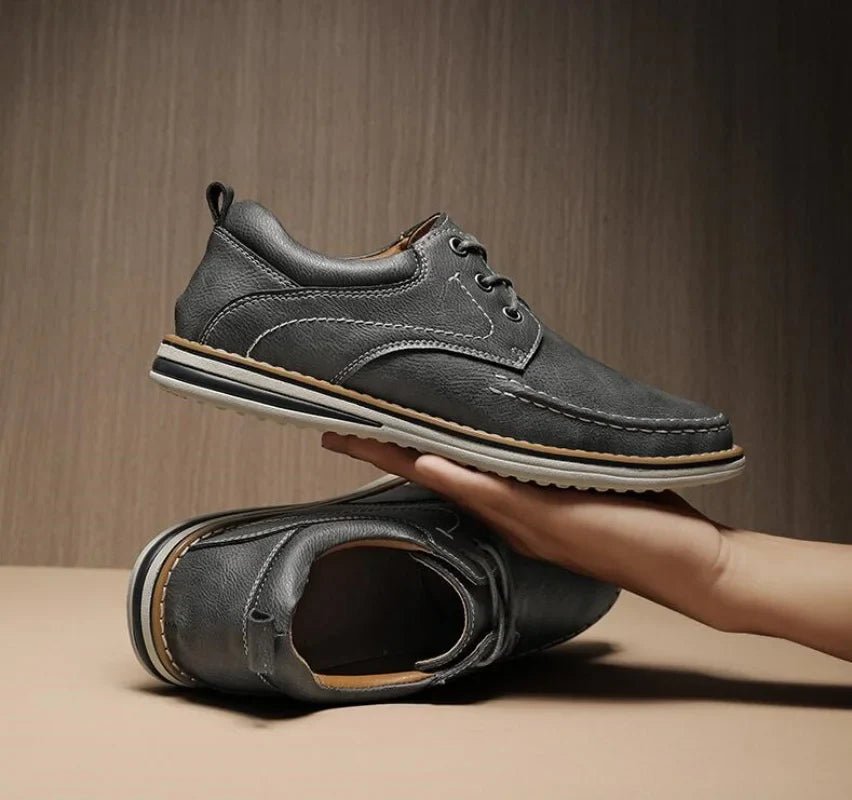 Men's Leather Oxford Lace - Up Shoes